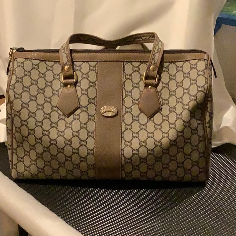 Gucci Beige Monogram Women's Bag, 1979 Impossible Duffle